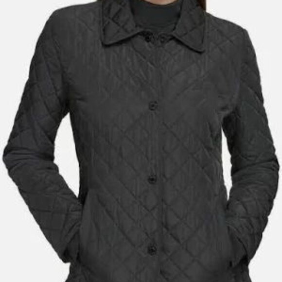 Calvin Klein Black Quilted Water& Wind Resistant Jacket Size S NWT - Picture 2 of 16